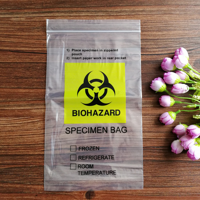 生物安全袋三层生物标识英文标本袋 核酸采样袋 Pathological bag